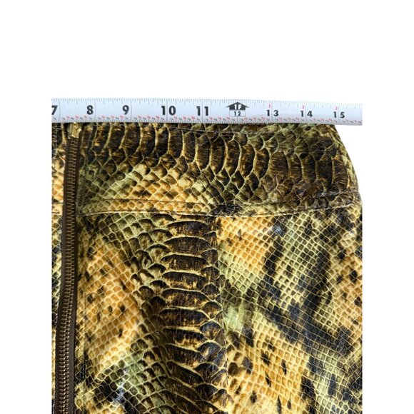 EXPRESS Snake Print Leatherette Skirt Size 8 NEW NWT - Picture 3 of 8